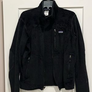 Mens PATAGONIA Polartec R Series Full Zip Fleece Jacket Black - small
